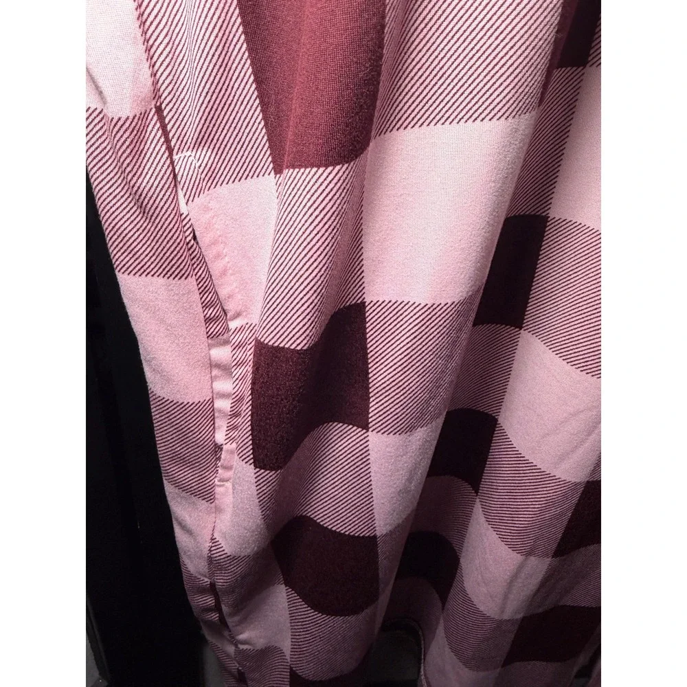 Joyspun Nightgown Womens S-M Pink Plaid Snooze Graphic Sleep Shirt